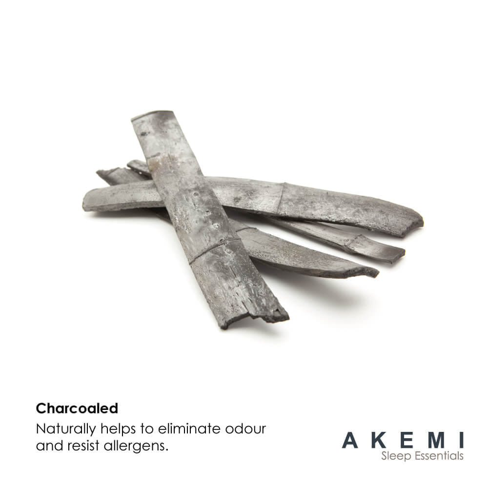 หมอนสุขภาพ เมมโมรี่โฟม AKEMI รุ่น SLEEP ESSENTIALS CHARCOALED BAMBOO VISCO ELASTIC 9557108112674 60CM X 36CM + 12/9CM สีดำ_4